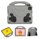 EIDERWOOD iPad Pro 11" (2025 - 2018) / Air (2022 / 2020) Kids Case with Thumb Kickstand - Grey