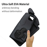 EIDERWOOD iPad Pro 12.9" (2022 / 2021 / 2020 / 2018) / Air 13" (2025 / 2024) / Pro 13" (2025 / 2024) Kids Case with Thumb Kickstand - Black