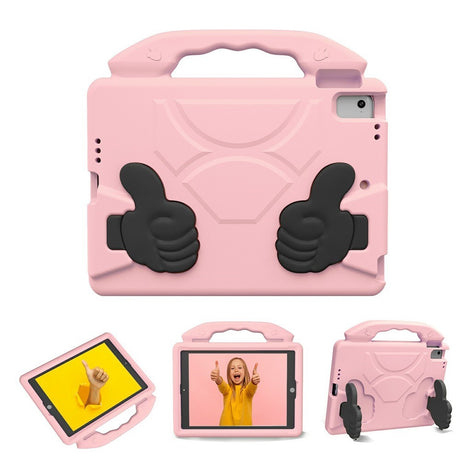 EIDERWOOD iPad 9.7" (2018 / 2017) / Air 2 / Air Kids Case with Thumb Kickstand - Pink