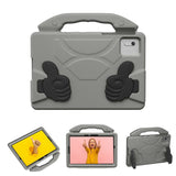 EIDERWOOD Xiaomi Redmi Pad 2 / SE / 6 / 5 / Lenovo Tab M11 / Samsung Galaxy Tab S10 FE / S9 FE / S9 / S8 / S7 Kids Case with Thumb Kickstand - Grey