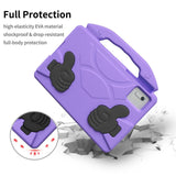 EIDERWOOD Xiaomi Redmi Pad 2 / SE / 6 / 5 / Lenovo Tab M11 / Samsung Galaxy Tab S10 FE / S9 FE / S9 / S8 / S7 Kids Case with Thumb Kickstand - Purple