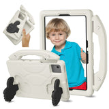 EIDERWOOD Xiaomi Redmi Pad 2 / SE / 6 / 5 / Lenovo Tab M11 / Samsung Galaxy Tab S10 FE / S9 FE / S9 / S8 / S7 Kids Case with Thumb Kickstand - White