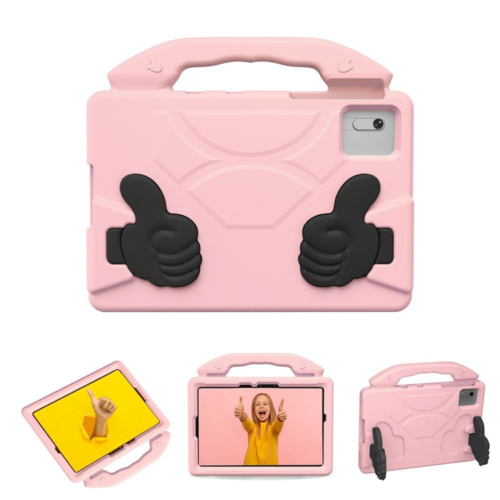 EIDERWOOD Xiaomi Redmi Pad 2 / SE / 6 / 5 / Lenovo Tab M11 / Samsung Galaxy Tab S10 FE / S9 FE / S9 / S8 / S7 Kids Case with Thumb Kickstand - Pink