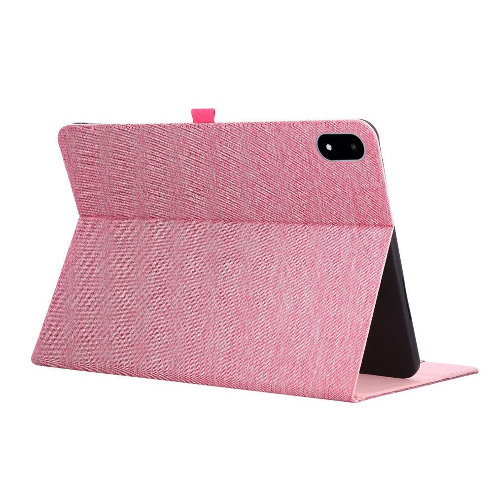OnePlus Pad 3 Faux Leather Flip Case with Card Holder & Stand Function - Pink