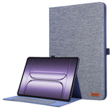 OnePlus Pad 3 Faux Leather Flip Case with Card Holder & Stand Function - Blue