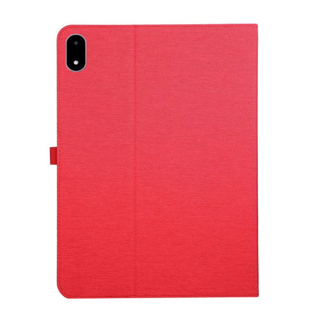 OnePlus Pad 3 Faux Leather Flip Case with Card Holder & Stand Function - Red