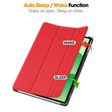 EIDERWOOD OnePlus Pad Lite Faux Leather Flip Case with Stand Function - Red