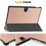 EIDERWOOD OnePlus Pad Lite Faux Leather Flip Case with Stand Function - Rose Gold