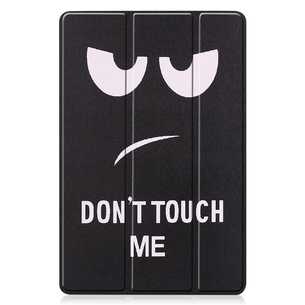 EIDERWOOD Samsung Galaxy Tab S11 / S10 Lite Faux Leather Flip Case with Motif - "Don't Touch Me"