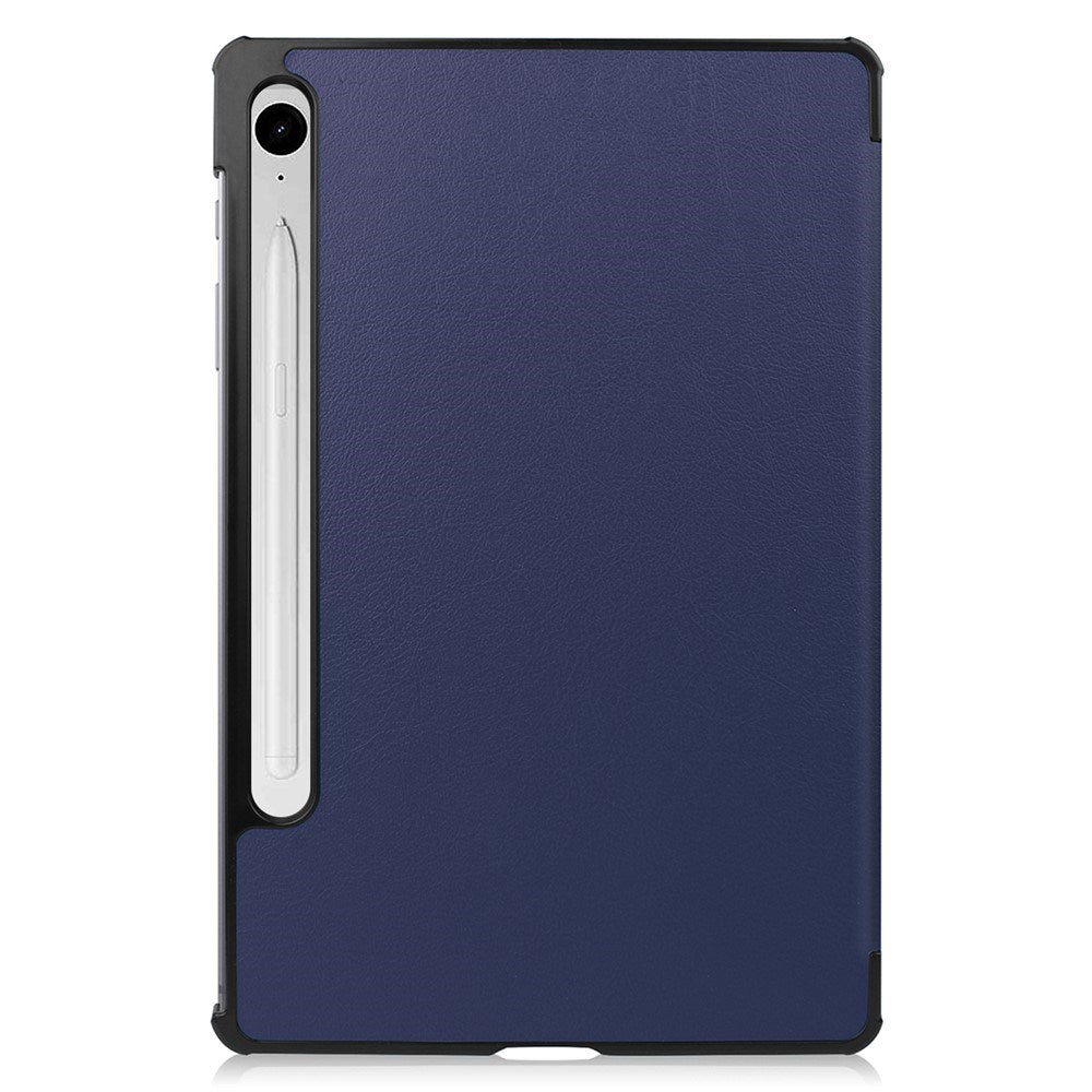 EIDERWOOD Samsung Galaxy Tab S11 / S10 Lite Tri-Fold Faux Leather Flip Case - Blue