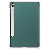 EIDERWOOD Samsung Galaxy Tab S11 / S10 Lite Tri-Fold Faux Leather Flip Case - Green