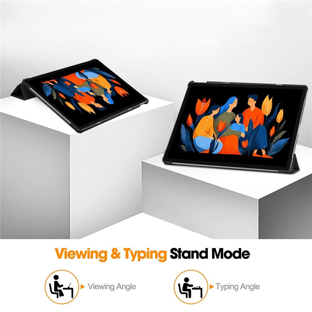 Lenovo Idea Tab Plus 12.1" EIDERWOOD Faux Leather Flip Case with Stand Function - Black
