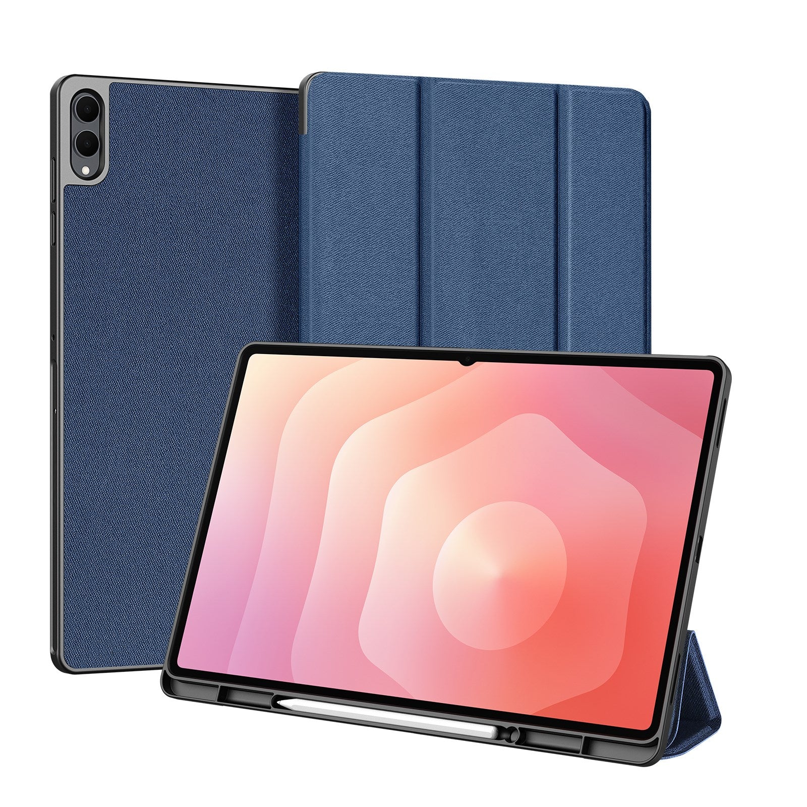 Samsung Galaxy Tab S11 Ultra DUX DUCIS DOMO Series Flip Case with Pen Holder - Blue