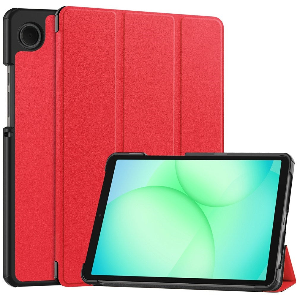 EIDERWOOD Samsung Galaxy Tab A11 Leather Case w. Stand - Red