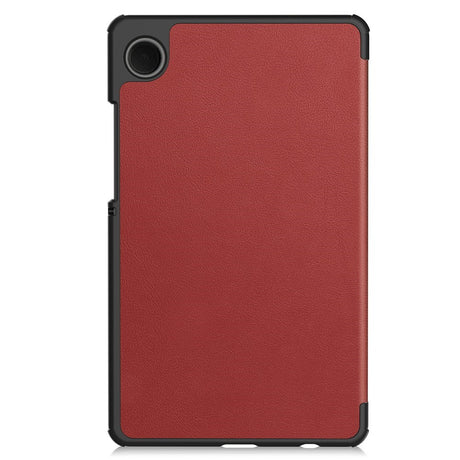 Samsung Galaxy Tab A11 EIDERWOOD Leather Case w. Stand - Wine Red