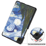 EIDERWOOD Samsung Galaxy Tab A11 Faux Leather Flip Case with Motif - Night Sky