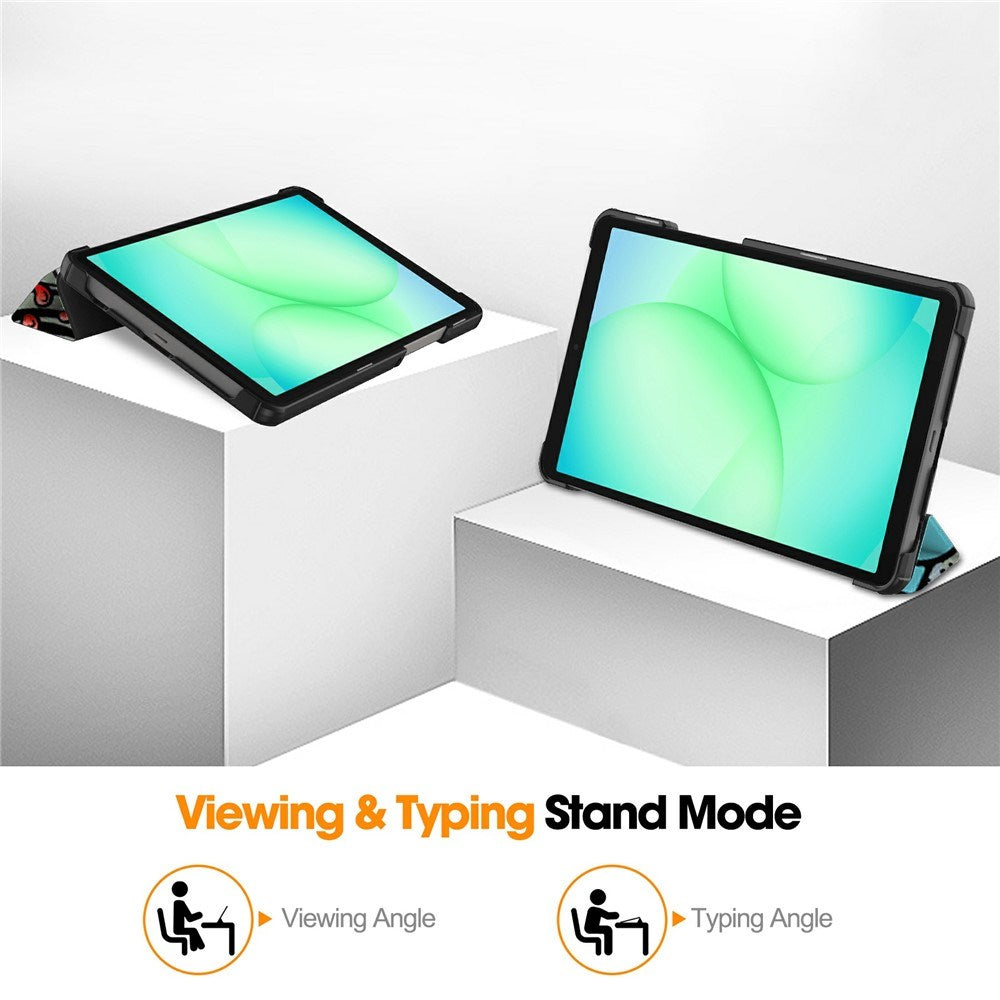 EIDERWOOD Samsung Galaxy Tab A11 Faux Leather Flip Case with Motif - Graffiti