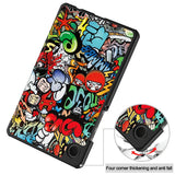 EIDERWOOD Samsung Galaxy Tab A11 Faux Leather Flip Case with Motif - Graffiti