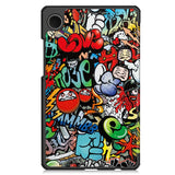 EIDERWOOD Samsung Galaxy Tab A11 Faux Leather Flip Case with Motif - Graffiti