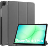 Samsung Galaxy Tab A11+ (Plus) EIDERWOOD Faux Leather Case with Stand - Grey