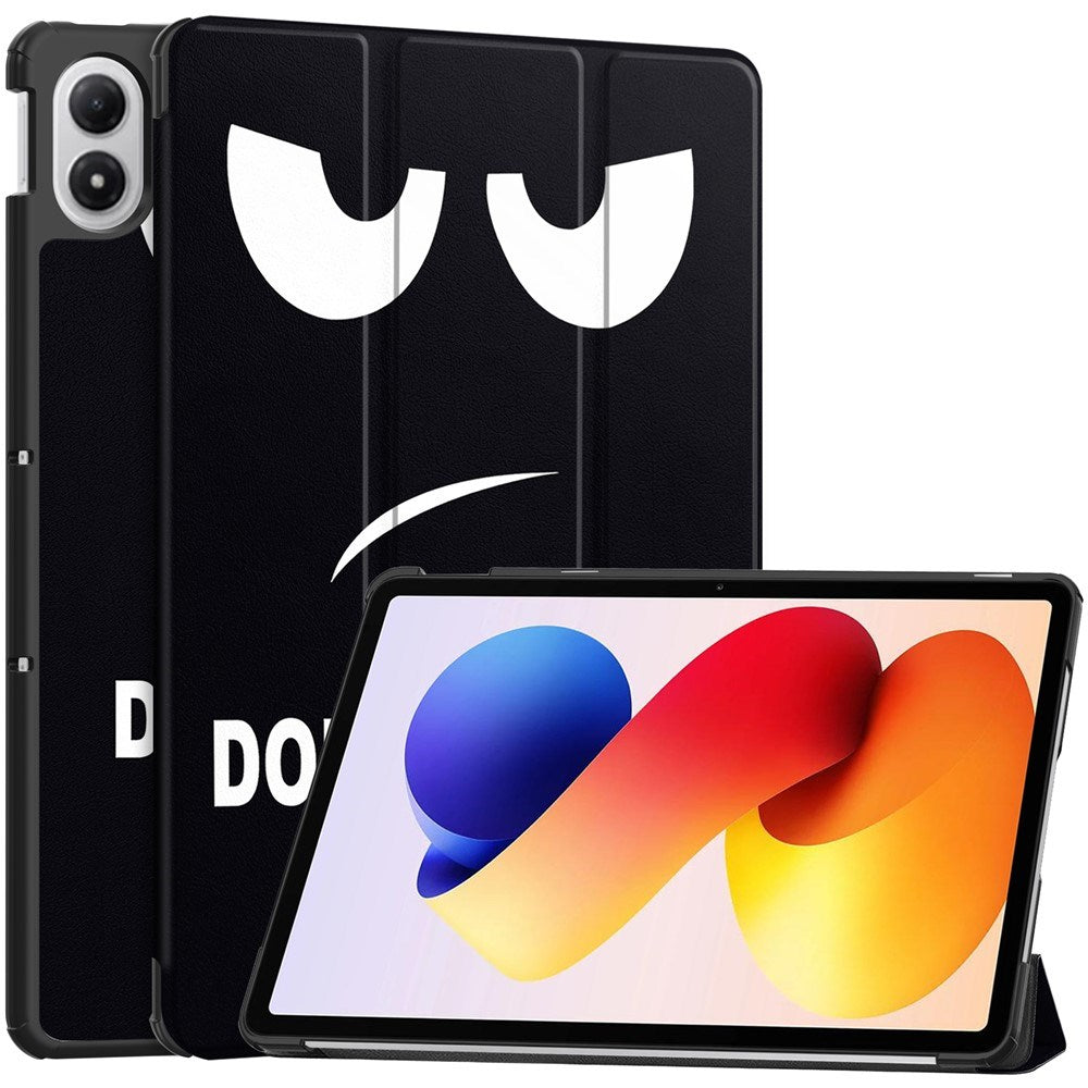 Xiaomi Redmi Pad 2 Pro EIDERWOOD Leather Flip Case with Motif - "Don't Touch Me"