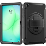 Samsung Galaxy Tab A11+ (Plus) EIDERWOOD Shockproof Case with 360 Degree Rotatable Kickstand - Black