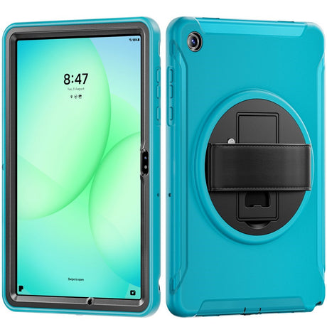 Samsung Galaxy Tab A11+ (Plus) EIDERWOOD Shockproof Case with 360 Degree Rotatable Kickstand - Petroleum Blue