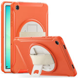 Samsung Galaxy Tab A11+ (Plus) EIDERWOOD Shockproof Case with 360 Degree Rotatable Kickstand - Orange