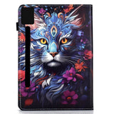 Lenovo Idea Tab Pro / Tab P12 Pro EIDERWOOD Colorful Flip Case with Motif - Cat