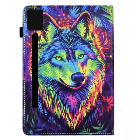 Lenovo Idea Tab Pro / Tab P12 Pro EIDERWOOD Colorful Flip Case with Motif - Wolf