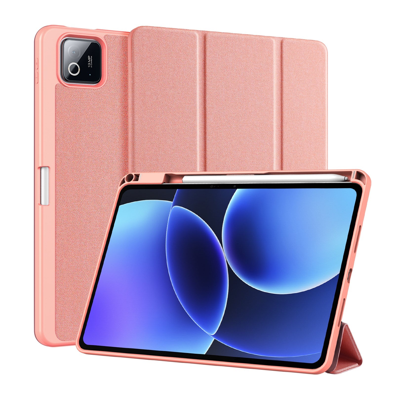 Xiaomi Pad 8 / 8 Pro / 7 / 7 Pro DUX DUCIS Tri-Fold Faux Leather Flip Case - Pink