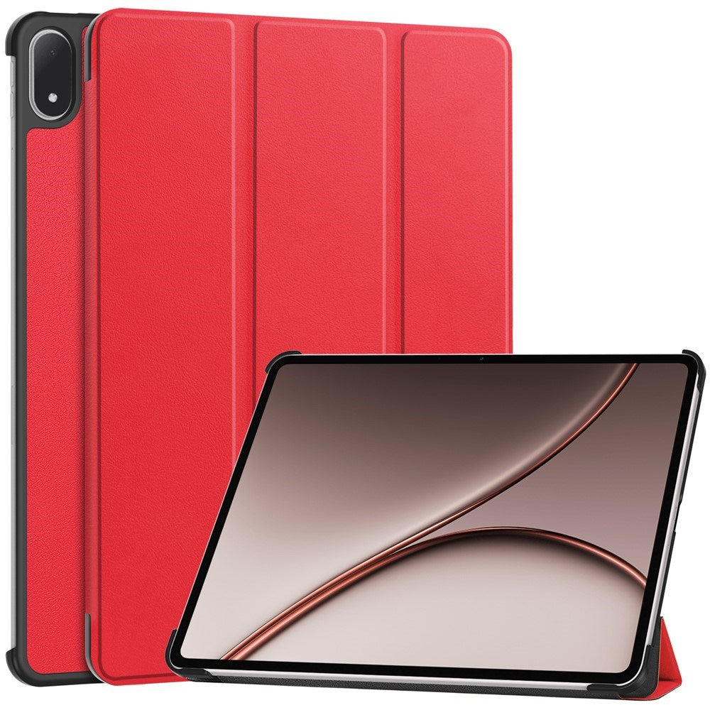 OnePlus Pad 4 EIDERWOOD Faux Leather Flip Case - Red