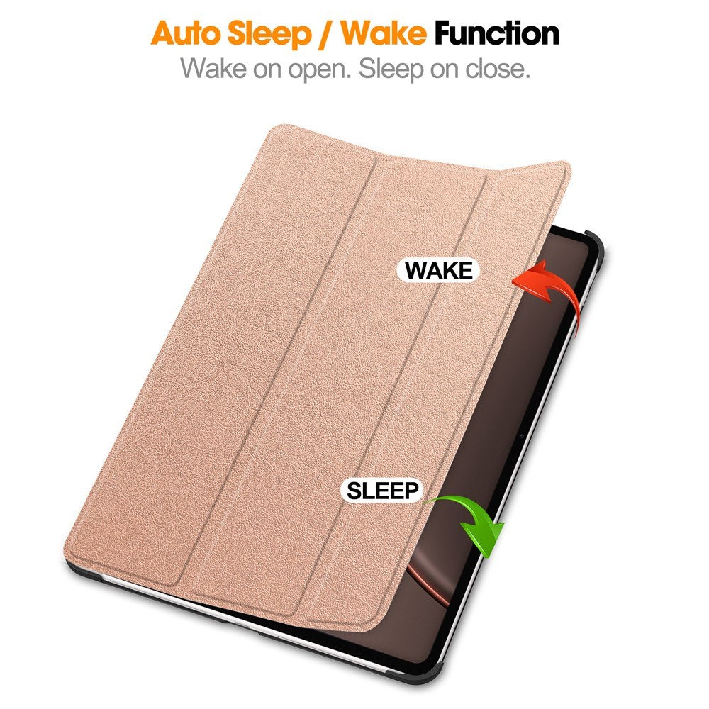 OnePlus Pad 4 EIDERWOOD Faux Leather Flip Case - Rose Gold