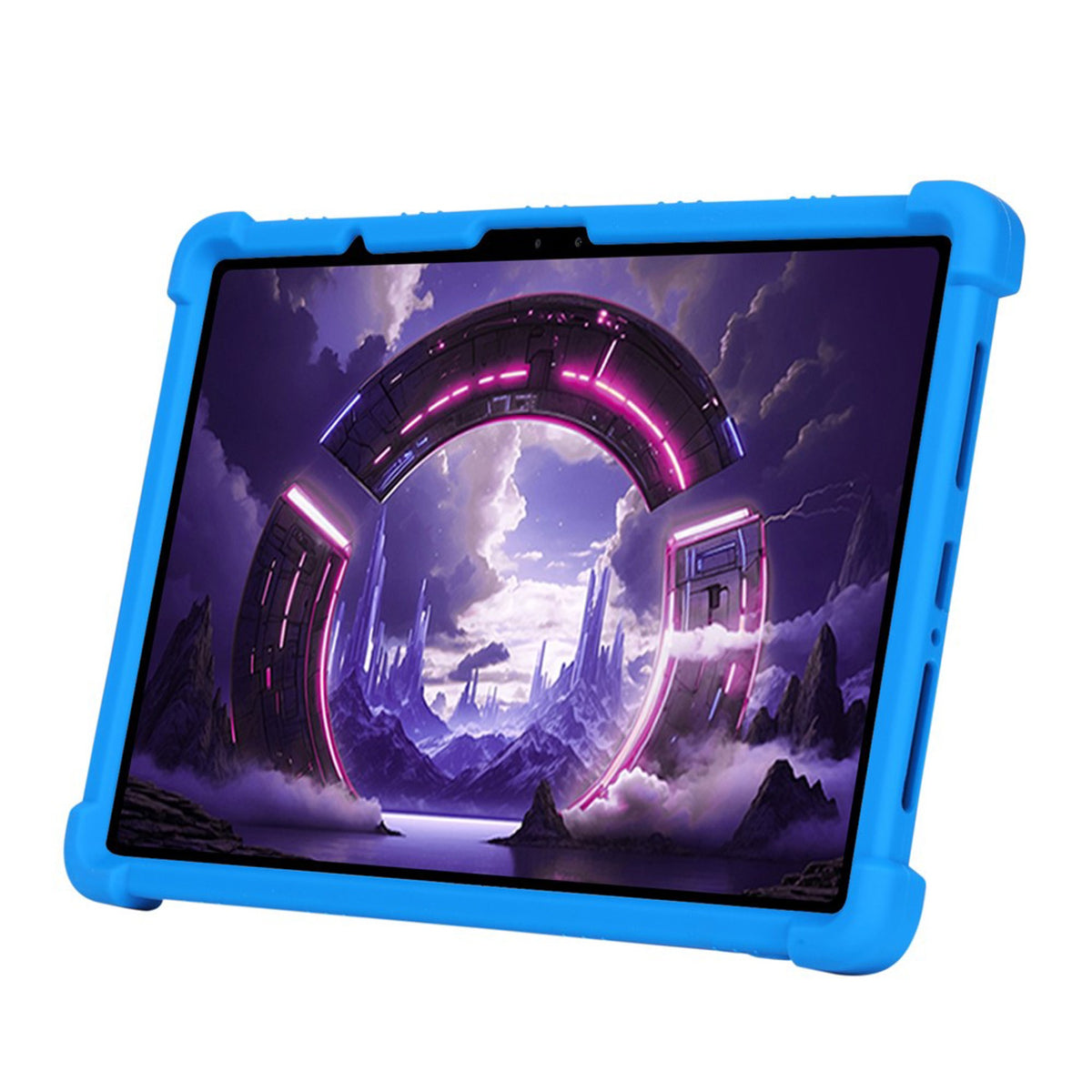 Lenovo Yoga Tab Gen 2 11.1" EIDERWOOD Rugged Silicone Case with Adjustable Kickstand & Shock-Absorbing Corners - Blue
