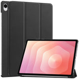 Samsung Galaxy Tab S12+ (Plus) EIDERWOOD Artificial Leather Case with Stand - Black