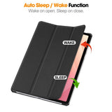 Samsung Galaxy Tab S12+ (Plus) EIDERWOOD Artificial Leather Case with Stand - Black