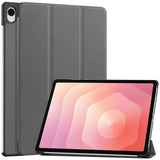 Samsung Galaxy Tab S12+ (Plus) EIDERWOOD Artificial Leather Case with Stand - Grey