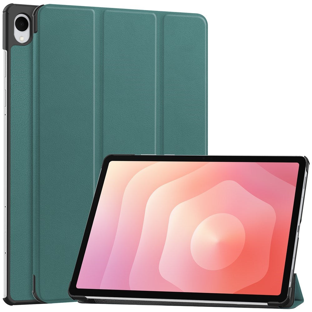 Samsung Galaxy Tab S12+ (Plus) EIDERWOOD Artificial Leather Case with Stand - Green