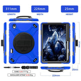Samsung Galaxy Tab S12+ (Plus) EIDERWOOD Hybrid Rugged Case w. Kickstand - Blue