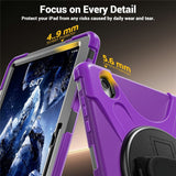Samsung Galaxy Tab S12+ (Plus) EIDERWOOD Hybrid Rugged Case w. Kickstand - Purple