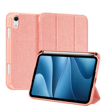 iPad Mini (2026) 8th Gen. DUX DUCIS DOMO Tri-Fold Faux Leather Flip Case - Pink