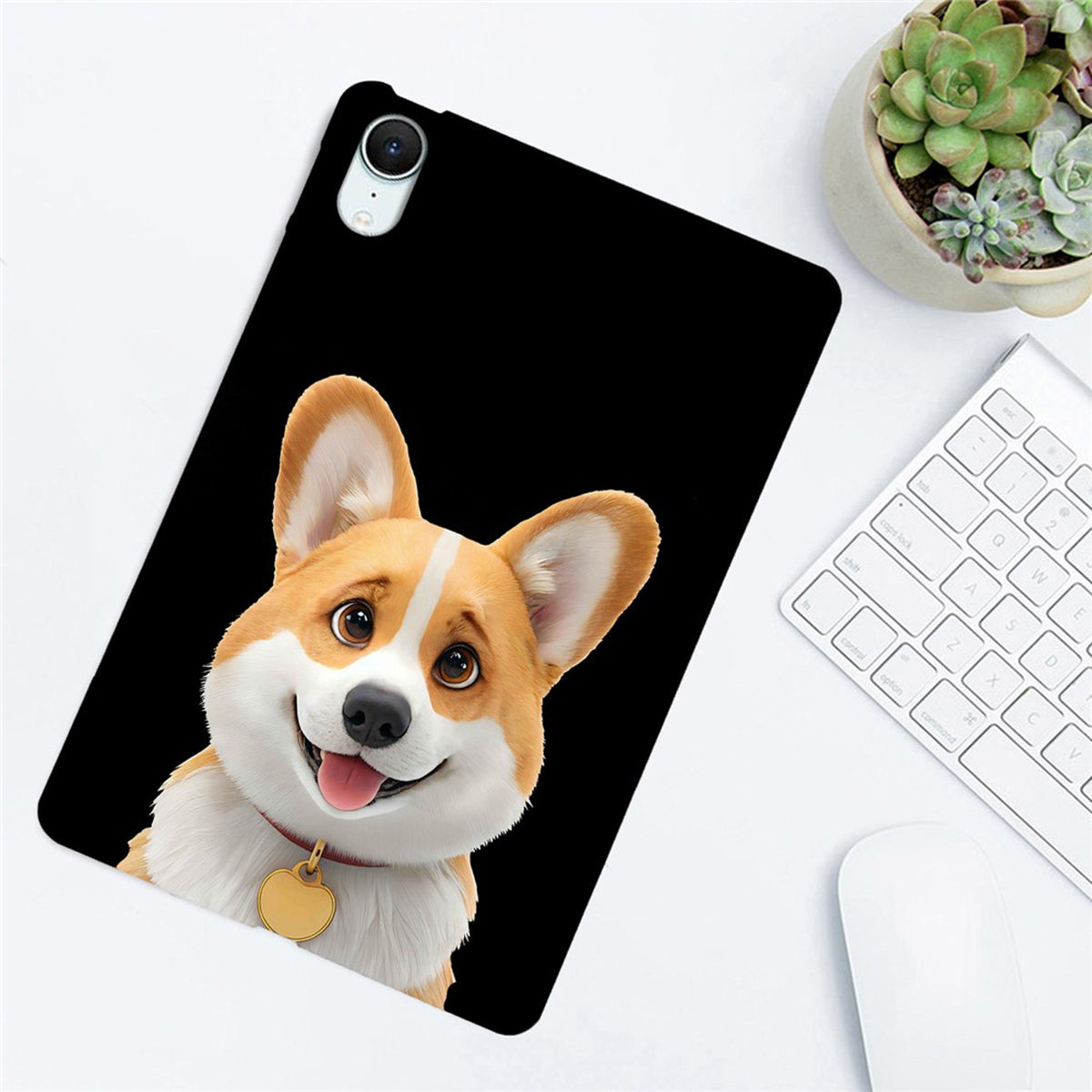 iPad Mini (2026) EIDERWOOD Flexible Plastic Case - Corgi Dog
