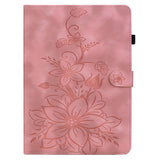 iPad Mini (2026) 8th Gen. EIDERWOOD Floral Textured Faux Leather Flip Case - Pink