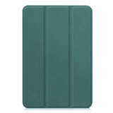 iPad Mini (2026) 8th Gen. EIDERWOOD Faux Leather Tri-Fold Flip Case with Stand Function - Green