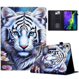 iPad Mini (2026) 8th Gen. EIDERWOOD Faux Leather Flip Case with Card Holder - Tiger