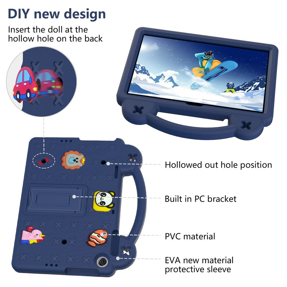 Lenovo Tab M10 (3. Gen) 10.1" (TB-328F/TB-328X) Kids Case w. Kickstand & Hand Holder - Dark Blue