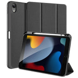 iPad 10.9" (2024/2022) Case - DUX DUCIS Domo Series Tri-fold Leather Case - Black