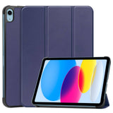 Apple iPad 10.9" (2024/2022) PU Leather Flip Case w. Stand - Blue