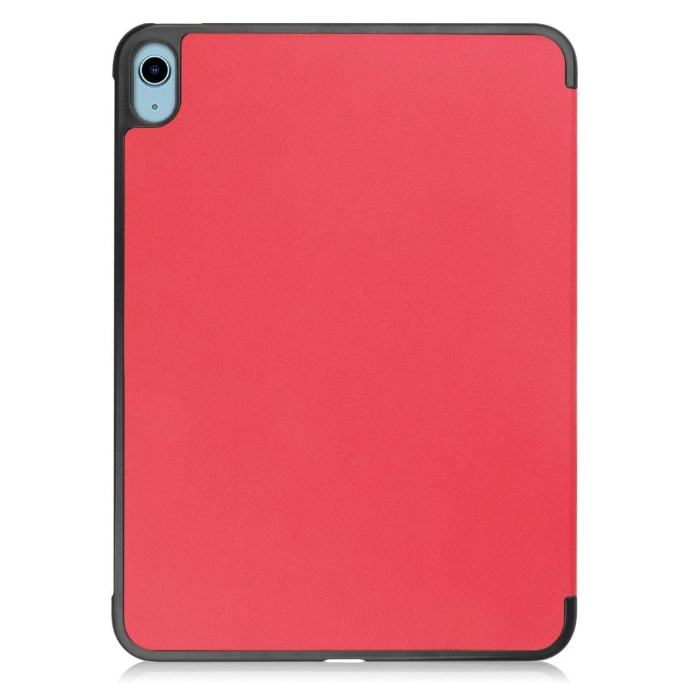 Apple iPad 10.9" (2024/2022) PU Leather Flip Case w. Stand - Red