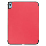 Apple iPad 10.9" (2024/2022) PU Leather Flip Case w. Stand - Red